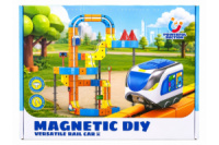 Магнітний конструктор поїзд Magnetic DIY Rail Car (WX2703) (134 деталей)17822