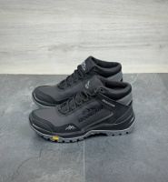 Черевики зимові Mountain з натуральної шкіри та набивної шерсті чорні