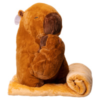 Мягкая игрушка-плед, подушка 3 в 1 Капибара Коричневый Colorful Home 509-4B