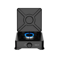 Газовая плита настольная на 1 конфорку Sokany SK07005 под баллонный газ Черная