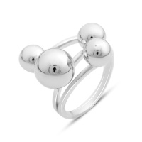 Серебряное кольцо CatalogSilver с без камней, вес изделия 5,54 гр (2151180) 17 размер