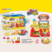 Тісто для ліплення 666-86 (48/2) 3 кольори тіста, формочки, тарілочки, прилавок, в коробці