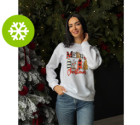 Жіночий батник зі святковим принтом «Christmas» оптом | Норма і батал