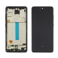 Дисплей для Samsung A525 Galaxy A52 (2020) с чёрным тачскрином и чёрной корпусной рамкой OLED