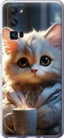 Чехол на Huawei Honor 30 Pro White cat 5646u-1920