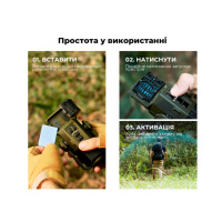 Кемпінговий фумігатор-ліхтар Flextail Evo Repel, зелений