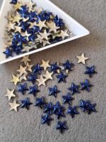 Мини звёзды/ 5 мм/ термо клеевые/ 5 грам(200шт)/ синий