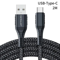 Кабель Konfulon DC34C, Type-C, 2m, 60W, Black