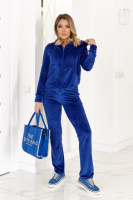 Велюровий спортивний костюм жіночий «Davos» | Норма і батал| Розпродаж моделі Електрик, 42-44