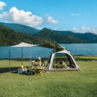 Намет тримісний автоматичний із тентом Naturehike Ango CNK2550WS010, S, коричневий