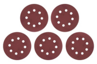 Круг шлифовальный на липучке Intertool 125 мм × Р600 с отверстиями (5 шт.) (BT-0594)