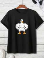 Чорна чоловіча футболка з ДТФ (стандарт)