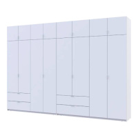 Шкаф для одежды Doros Лукас Белый 4+4 ДСП 340х50х240 DRS-011691 (42005138)