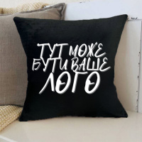 Подушка 3D со своим дизайном (лого, логотип) 12718_D 35х35 см