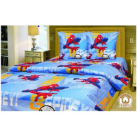 Комплект полуторної постелі, Людина-павук Бязь Люкс, Тіротекс,