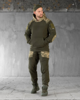 Костюм фліс піксель / олива ВТ0598