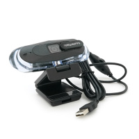Вебкамера с гарнитурой 8821, 1080P 60fps /2K 30fps с RGB LED подсветкой, пласт. корпус, Black, BOX
