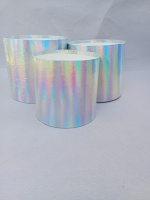 Подарочные коробки без крышки / набор 3 шт / серебро хамелеон глянец