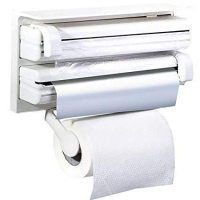 Кухонный подвесной диспенсер Kitchen Roll Triple Paper Dispenser Держатель для пленки, фольги и полотенец