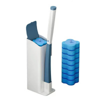 Щітка йоржик для прибирання ванної Toilet Cleaner Set • Універсальний набір для чищення туалету зі змінними насадками для ванної кімнати та сантехніки