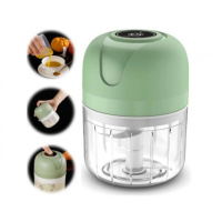 Кухонный мини измельчитель для продуктов, 250мл, от USB, Зелёный