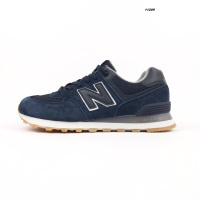 New Balance 574 сині на бежевій