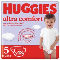 Подгузники Huggies Ultra Comfort 5 (12-22 кг) Jumbo 42 шт (5029053567884_5029053567594)