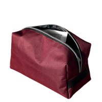 Вместительная косметичка 26*14*12 см ORGANIZE (винный)