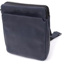 Практична чоловіча сумка через плече із вінтажної натуральної шкіри 720867_1 Синій