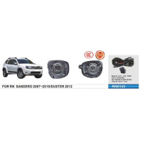 Фары доп.модель Renault Duster 2010-15/Sandero 2007-10/RN-0143/H11-12V55W/эл.проводка (RN-0143)