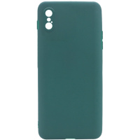 Силіконовий чохол Candy Full Camera Для Apple iPhone XS Max (Зелений / Forest green) - купити в SmartEra.ua