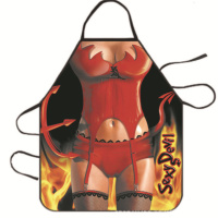 Фартук с приколом Леди чертик 5596 71х54,5х0,2 см