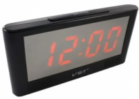 Электронные зеркальные настольные часы с датчиком температуры и датой LED Alarm Clock VST 732Y-1