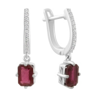 Серебряное кольцо CatalogSilver с натуральным рубином 1.548ct, вес изделия 2,31 гр (2194804) 17.5 размер