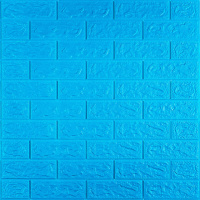 3D панель самоклеющаяся кирпич Синий 700х770х5мм (003-5) SW-00000154