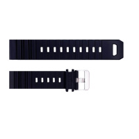 Ремінець для годинника Skmei 1657BK Black 22 мм каучуковий чорний (1051-0662)