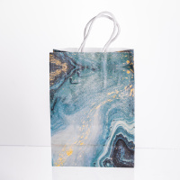 Набор подарочных пакетов из бумаги 12 шт 15×8×21 см Зеленый HP-10359-22GR