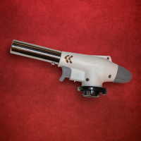 Газовая горелка с пьезоподжигом Flame Gun 920 Белая, кулинарная горелка для баллона - фломбер