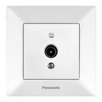 Розетка Panasonic Arkedia Slim ТВ 0 потерь, белая
