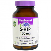 5-HTP (Гидрокситриптофан), 100мг, Bluebonnet Nutrition, 120 капсул