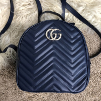 Рюкзак Gucci GG Marmont Quilted Backpack Blue