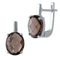 Серебряная подвеска CatalogSilver с раухтопазом (дымчатым кварцем) (2022688)