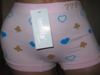 Ніжно-рожеві безшовні шортики Lemila з малюнком розмір S/M (44-46)