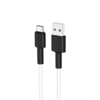 Кабель BOROFONE BX31 USB to Type-C 3A, 1m, silicone, TPE connectors, White (6931474710406)
