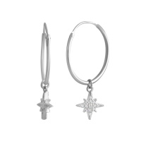 Серебряные серьги CatalogSilver с фианитами (2134718)