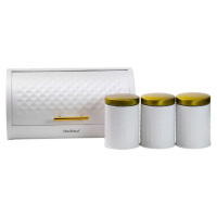 Набор для хранения продуктов из нержавеющей стали 4 штуки Белый HP33532