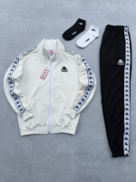 Костюм Kappa лампас молочна кофта чорні штани + 2 пари шкарпеток у подарунок