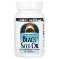 Олія чорного кмину, Black Seed Oil, Source Naturals, 60 гелевих капсул