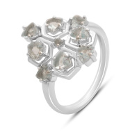 Серебряное кольцо CatalogSilver с натуральным топазом 2.138ct, вес изделия 3,73 гр (2171737) 17.5 размер