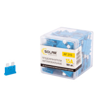 Набір запобіжників Solar «стандарт», цинковий сплав 15А, 100шт